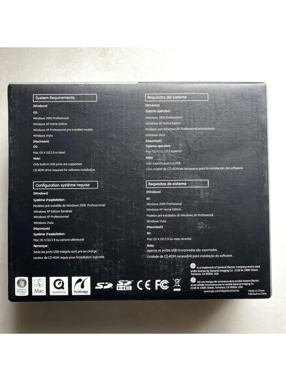 GE General Imaging A735 7.0MP Compact Digital Camera Black TESTED! W/ Box & Docs